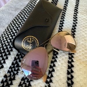 RayBan Purple Mirrored Aviators (large)